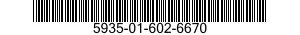 5935-01-602-6670 CONNECTOR,PLUG,ELECTRICAL 5935016026670 016026670