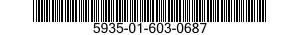 5935-01-603-0687 CONNECTOR,RECEPTACLE,ELECTRICAL 5935016030687 016030687