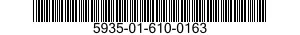 5935-01-610-0163 CONNECTOR,RECEPTACLE,ELECTRICAL 5935016100163 016100163