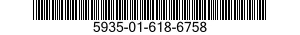 5935-01-618-6758 CONNECTOR BODY,MODULAR PLUG,ELECTRICAL 5935016186758 016186758