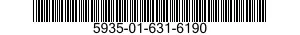 5935-01-631-6190 CONNECTOR,PLUG,ELECTRICAL 5935016316190 016316190