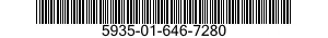 5935-01-646-7280 CONNECTOR,RECEPTACLE,ELECTRICAL 5935016467280 016467280