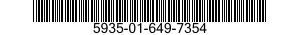 5935-01-649-7354 CONNECTOR BODY,PLUG,ELECTRICAL 5935016497354 016497354