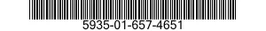 5935-01-657-4651 CONNECTOR BODY,PLUG,ELECTRICAL 5935016574651 016574651