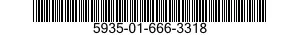 5935-01-666-3318 CONNECTOR BODY,PLUG,ELECTRICAL 5935016663318 016663318