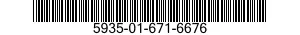 5935-01-671-6676 CONNECTOR,PLUG,ELECTRICAL 5935016716676 016716676