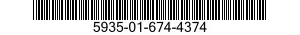 5935-01-674-4374 CONNECTOR BODY,MODULAR PLUG,ELECTRICAL 5935016744374 016744374