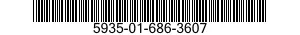 5935-01-686-3607 CONNECTOR BODY,PLUG,ELECTRICAL 5935016863607 016863607