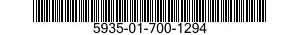 5935-01-700-1294 CONNECTOR,RECEPTACLE,ELECTRICAL 5935017001294 017001294