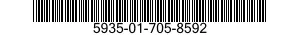 5935-01-705-8592 CONNECTOR,RECEPTACLE,ELECTRICAL 5935017058592 017058592