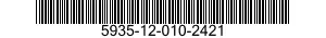 5935-12-010-2421 CONNECTOR,PLUG,ELECTRICAL 5935120102421 120102421