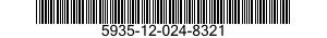 5935-12-024-8321 CONNECTOR,PLUG,ELECTRICAL 5935120248321 120248321