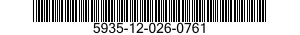 5935-12-026-0761 CONNECTOR,PLUG,ELECTRICAL 5935120260761 120260761
