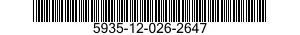 5935-12-026-2647 CONNECTOR,PLUG,ELECTRICAL 5935120262647 120262647