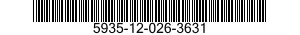 5935-12-026-3631 CONNECTOR,PLUG,ELECTRICAL 5935120263631 120263631