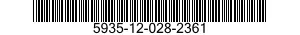 5935-12-028-2361 CONNECTOR,PLUG,ELECTRICAL 5935120282361 120282361