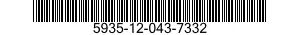 5935-12-043-7332 CONNECTOR,PLUG,ELECTRICAL 5935120437332 120437332