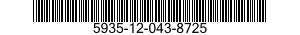 5935-12-043-8725 CONNECTOR,RECEPTACLE,ELECTRICAL 5935120438725 120438725