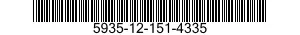 5935-12-151-4335 CONNECTOR,RECEPTACLE,ELECTRICAL 5935121514335 121514335