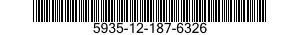 5935-12-187-6326 CONNECTOR,PLUG,ELECTRICAL 5935121876326 121876326