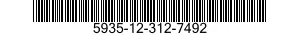 5935-12-312-7492 DUMMY CONNECTOR,PLUG 5935123127492 123127492