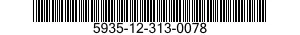 5935-12-313-0078 CONNECTOR,RECEPTACLE,ELECTRICAL 5935123130078 123130078