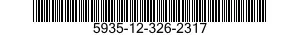 5935-12-326-2317 ADAPTER,CABLE CLAMP TO CONNECTOR 5935123262317 123262317