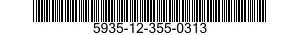 5935-12-355-0313 CONNECTOR,ELECTRON TUBE 5935123550313 123550313