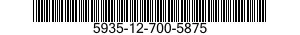 5935-12-700-5875 PLUG,END SEAL,ELECTRICAL CONNECTOR 5935127005875 127005875