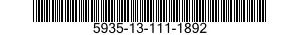 5935-13-111-1892 SOCKET,PLUG-IN ELECTRONIC COMPONENTS 5935131111892 131111892