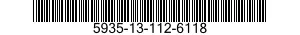 5935-13-112-6118 CONNECTOR,RECEPTACLE,ELECTRICAL 5935131126118 131126118
