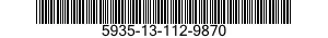 5935-13-112-9870 CONNECTOR BODY,RECEPTACLE,ELECTRICAL 5935131129870 131129870