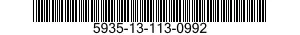 5935-13-113-0992 CONNECTOR BODY,PLUG,ELECTRICAL 5935131130992 131130992