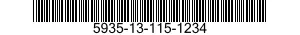 5935-13-115-1234 CONNECTOR,RECEPTACLE,ELECTRICAL 5935131151234 131151234