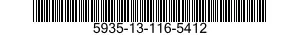 5935-13-116-5412 CONNECTOR,PLUG,ELECTRICAL 5935131165412 131165412