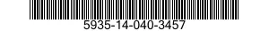 5935-14-040-3457 CONNECTOR,PLUG,ELECTRICAL 5935140403457 140403457