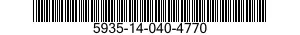 5935-14-040-4770 CONNECTOR,RECEPTACLE,ELECTRICAL 5935140404770 140404770