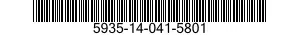 5935-14-041-5801 CONNECTOR,PLUG,ELECTRICAL 5935140415801 140415801