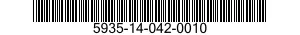 5935-14-042-0010 SOCKET,PLUG-IN ELECTRONIC COMPONENTS 5935140420010 140420010