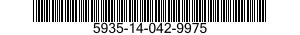 5935-14-042-9975 CONNECTOR,PLUG,ELECTRICAL 5935140429975 140429975