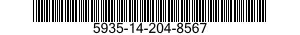 5935-14-204-8567 CONNECTOR,PLUG,ELECTRICAL 5935142048567 142048567