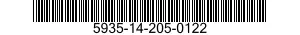 5935-14-205-0122 CONNECTOR,PLUG,ELECTRICAL 5935142050122 142050122