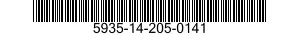 5935-14-205-0141 CONNECTOR,PLUG,ELECTRICAL 5935142050141 142050141