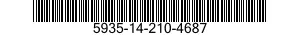 5935-14-210-4687 CONNECTOR,PLUG,ELECTRICAL 5935142104687 142104687