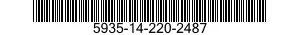 5935-14-220-2487 SOCKET,PLUG-IN ELECTRONIC COMPONENTS 5935142202487 142202487