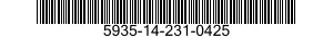 5935-14-231-0425 CONNECTOR,RECEPTACLE,ELECTRICAL 5935142310425 142310425