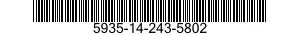 5935-14-243-5802 CONNECTOR,RECEPTACLE,ELECTRICAL 5935142435802 142435802