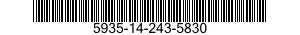 5935-14-243-5830 CONNECTOR,PLUG,ELECTRICAL 5935142435830 142435830