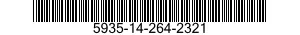 5935-14-264-2321 CONNECTOR,PLUG,ELECTRICAL 5935142642321 142642321