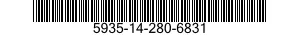 5935-14-280-6831 SOCKET,PLUG-IN ELECTRONIC COMPONENTS 5935142806831 142806831